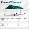 thumbnail image 3 of Quictent 10X20ft Heavy Duty Carport Outdoor Car Canopy with 3 Reinforced Steel Cables-Green, 3 of 10