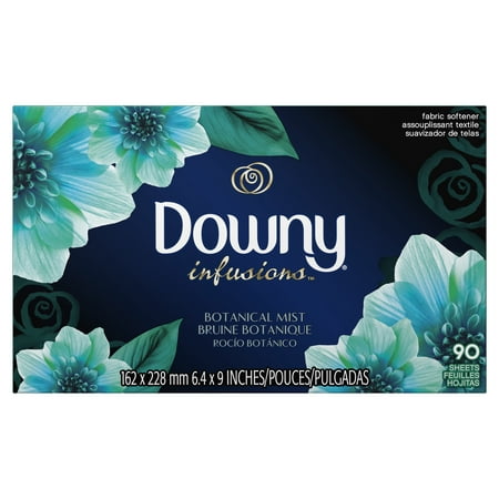 UPC 037000915812 product image for Downy Infusions Fabric Softener Sheets, Botanical Mist, 90 count | upcitemdb.com