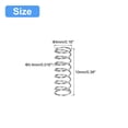 thumbnail image 2 of Unique Bargains Compression Spring, 5 Pack 304 Stainless Steel, 4mm OD, 0.4mm Wire, 10mm Length, 2 of 6