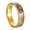 Gold, variant on Titanium Steel Ring for Men and Women Shell Ring Electroplated Creative Design Band 6MM Width Fashion Jewelry Ring Gift for Him or Her