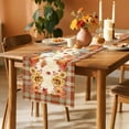 thumbnail image 3 of Fall Table Runner 36 Inch, Fall Runner for Table, Autumn Pumpkin Plaid Leaves Runners for Home Kitchen Dining Decoration, 3 of 6