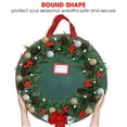 thumbnail image 5 of Primode Bolsa De Almacenamiento Para Coronas De Navidad De 36.1 In – 2 Unidades De Contenedores De Coronas Artificiales – Soporte Para Coronas De Navidad – Asas Resistentes – Correas Interiores – Ranu, 5 of 5