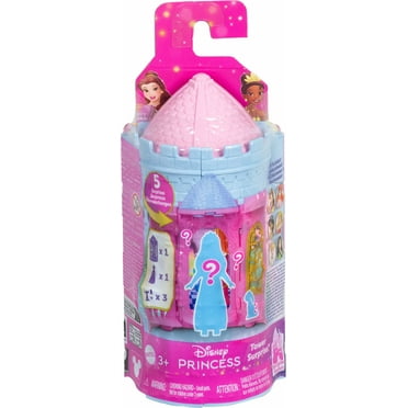 Disney Princess Tower Surprise Small Dolls & Stacking Playsets with 5 Surprises (Styles May Vary)