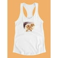 thumbnail image 3 of Cute Watercolor Pomeranian Tank Women -Image by Shutterstock, Female Medium, 3 of 4
