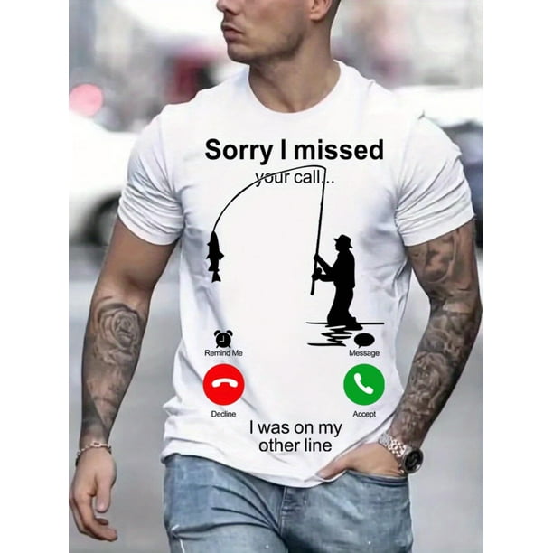 Camisa informal de manga corta con estampado de pescador para hombre, ideal para vacaciones de verano, ideal para adultos, hombres, mujeres, adolescentes y jóvenes.