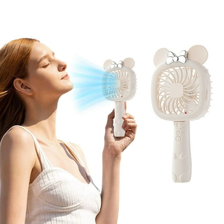 

Etuzhy Mini Hand Held Fan Battery Operated Portable Fan Speed Adjustable USB Rechargeable Fan Personal Makeup Eyelash Fan With Ultra Quiet Wind For Stylish Girls Women Outdoor