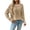 Khaki #808, variant on Bovemsi Sweaters for Women Cozy Women's Casual Patchwork Contrast Color Long Sleeve Sweatshirt Fall Sweaters