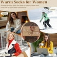 thumbnail image 7 of 5 Pairs Women's Solid Mid-calf Socks Warm Stylish Winter Thick Wool Long Size Slouchy Cotton Cute Calf Women Mid Length(Mixing Colors), 7 of 7