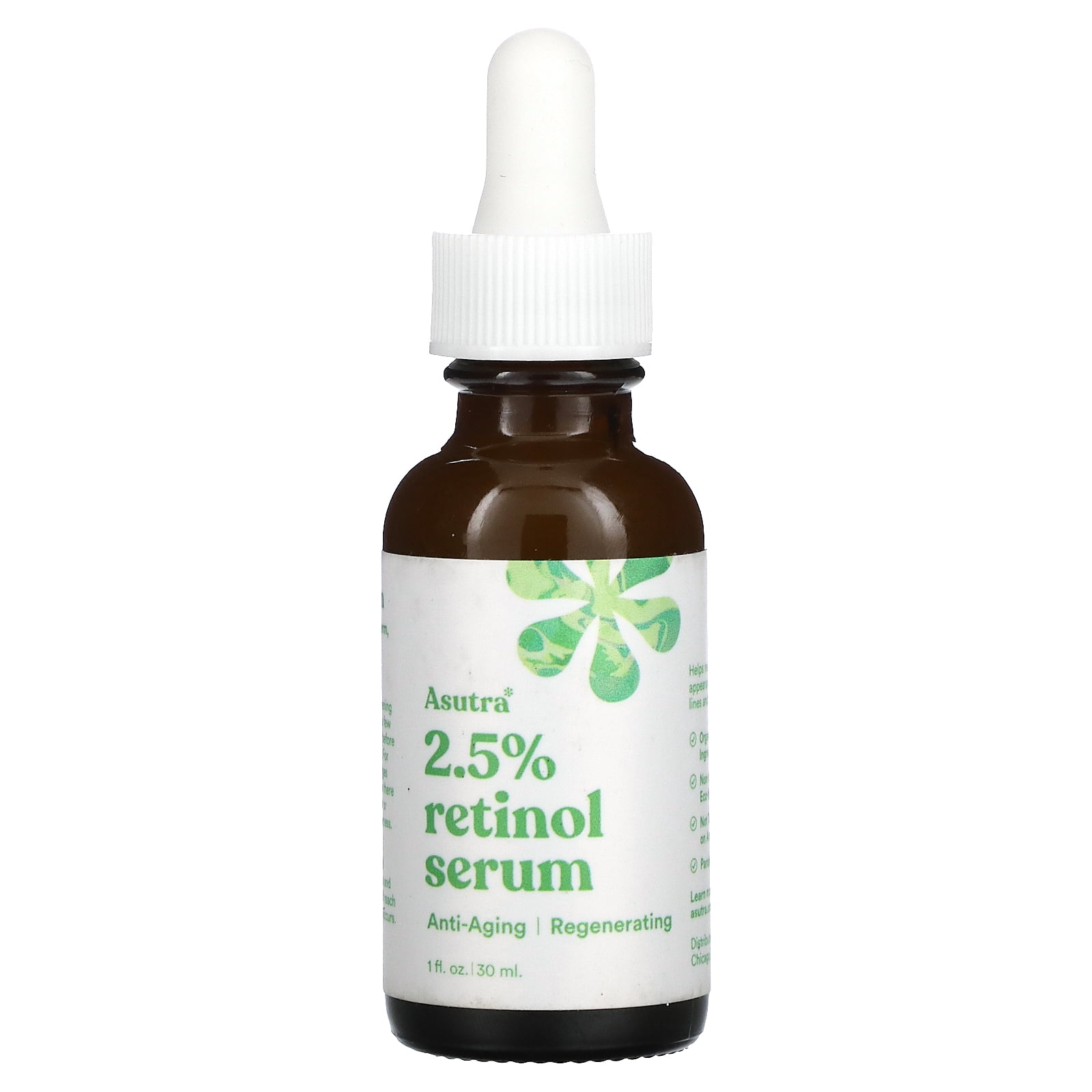 2.5% Retinol Serum, 1 fl oz (30 ml), Asutra