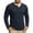 AB480 Dark Blue, variant on Fall T-Shirts For Mens Breathable Henley Neck Tops Men Solid T Shirts For Casual Wear Size S