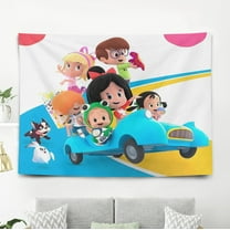 Cleo And Cuquin Pattern Wall Hanging 50*60 Inches High-Quality Peach Skin Velvet Material Classic And Charming