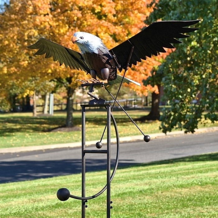 Large Flying Eagle Iron Rocking Stake
