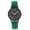 Green, variant on Simple Black Background Large Dial Glass Mirror Watch Ladies Star Quartz Watch Frosted Leather Wristwatch