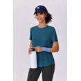 thumbnail image 3 of PINSPARK Moisture Wicking Shirts for Women Shorts Sleeve Workout Tops Soft Quick Dry Running Golf Tennis T-Shirts, 3 of 8