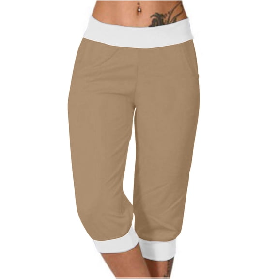 Luvrsol Capri Leggings for Women Lightweight with Pockets Casual Summer, Size S-3XL