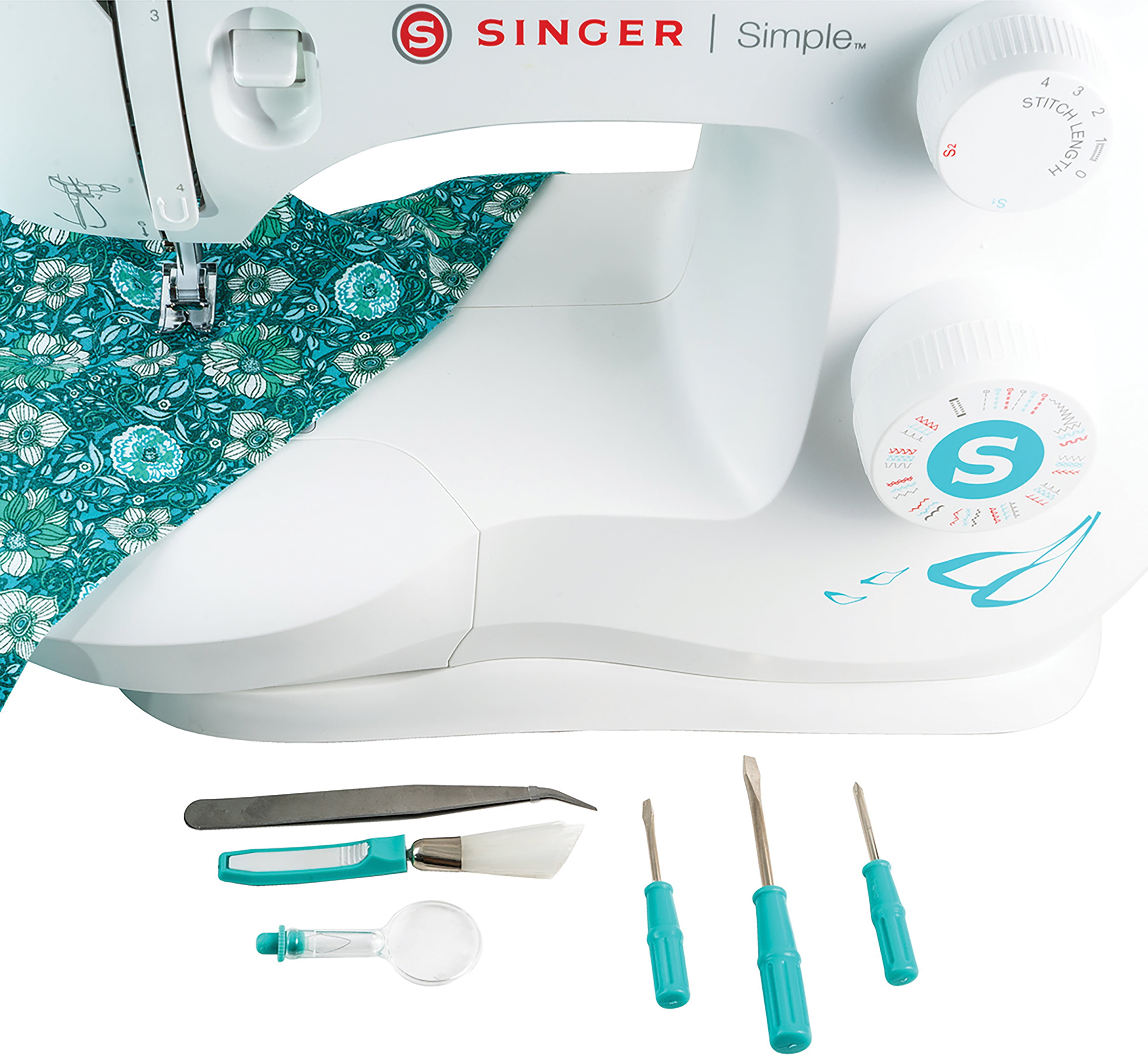 SINGER Sewing Machine Essentials Set, Machine Starter Kit, For Sewing, Crafts, 43 Pieces