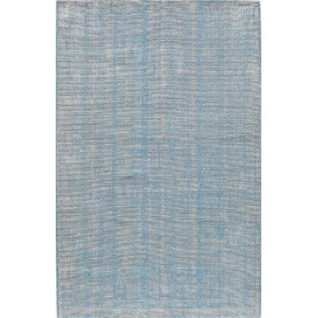 Rugs America 25255 Williams Stonewash Turquoise Rectangle Solid Rug, 8 x 10 ft.