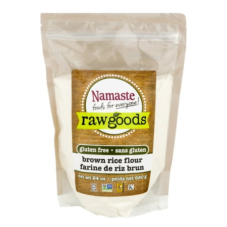 (2 Pack) Namaste Foods Raw Goods Gluten Free Brown Rice Flour, 24 oz