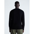thumbnail image 3 of Free Assembly Men’s Cashmere Crewneck Sweater with Long Sleeves, Midweight, Sizes XS-2XL, 3 of 5