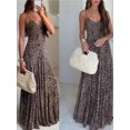 thumbnail image 2 of Mesh Leopard‑Print Spaghetti‑Strap Zipper Mini Dress for Women, French‑Style Elegant Outfit for Daily, Vacation and Party, 2 of 5