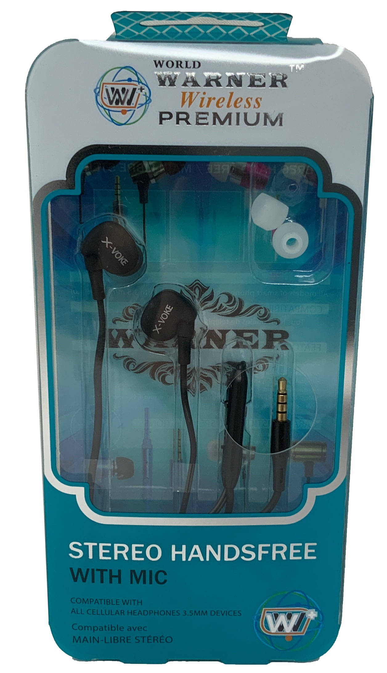 cilinder Compatibel met Schrijfmachine World Warner Premium Stereo Headphones w/ Handsfree Mic 3.5mm Jack Black -  Walmart.com