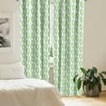 thumbnail image 2 of Ambesonne Abstract Window Curtains, Natural Braids and Chains, Each 28" W x 63" L, Green Pale Green White, 2 of 4