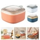 thumbnail image 4 of Caja de condimentos multifuncional con tapa y cucharas - Organizador de especias con cuatro, 4 of 8