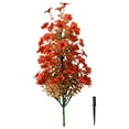 thumbnail image 2 of Fall Artificial Topiary Ball Outdoor Bushes with Ground Spike, UV Resistant Autumn Orange Mum Shrubs Leaves Decor for Porch Garden Thanksgiving Christmas Holiday Festival Party Planting, 2 of 9
