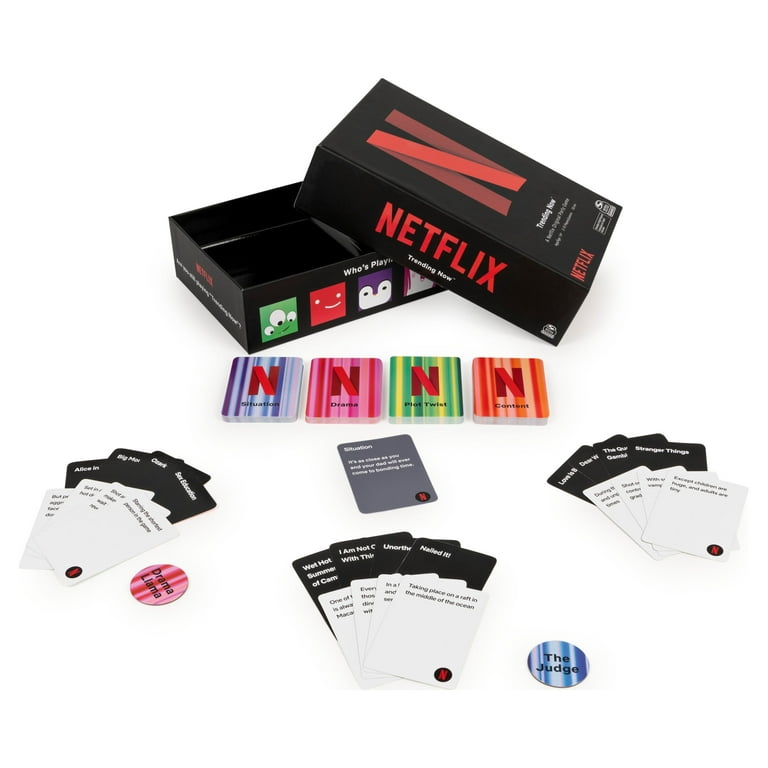 Netflix, Trending Now Card Game Party Jogo de tabuleiro familiar