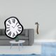 thumbnail image 2 of Reloj de pared de lujo acrílico fundido, escultura única y creativa, relojes distorsionados, estatua vintage de dama tribal, adorno decorativo para es, 2 of 8