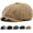 Khaki, variant on Men's 8 Panel Newsboy Cap Vintage Tweed Cap Herringbone Cabbie Flat Cap