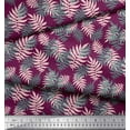 thumbnail image 3 of Soimoi Pink Rayon Fabric Artistic Leaves Print Fabric by Yard 56 Inch Wide, 3 of 3
