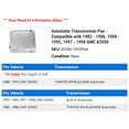 thumbnail image 2 of Automatic Transmission Pan - Compatible with 1982 - 1986, 1988 - 1995, 1997 - 1998 GMC K2500 1983 1984 1985 1989 1990 1991 1992 1993 1994, 2 of 2