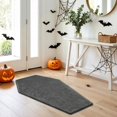 thumbnail image 4 of PSVFUJZ Coffin Shaped Halloween Bathroom Rug, 19.6x31.4 Inch Gothic Decor Bath Mat, Non-Slip Absorbent Microfiber Toilet Rug, Spooky Washroom Floor Carpet, Machine Washable, 4 of 6