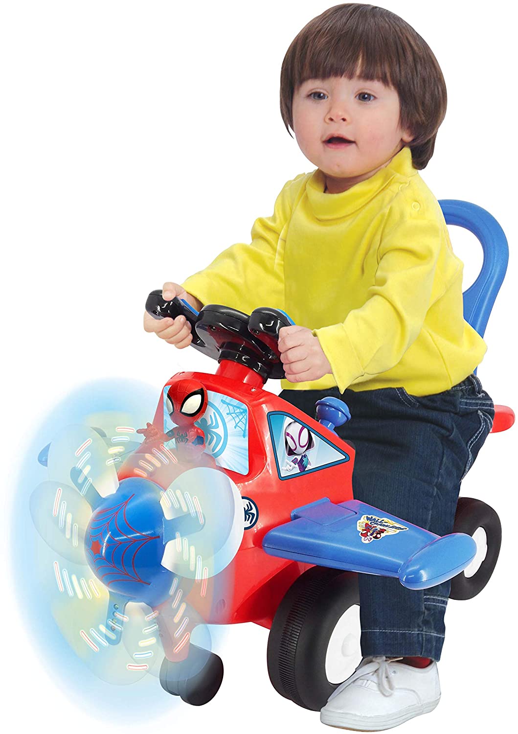 Marvel Spidey Activity Plane Ride-On Toy, Ages 1-3 photo 2
