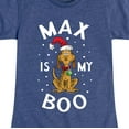 thumbnail image 3 of Dr. Seuss - The Grinch Max Is My Boo - Toddler And Youth Girls Short Sleeve Graphic T-Shirt, 3 of 5