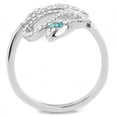 thumbnail image 3 of Luxe Jewelry Designs Women's Stainless Steel Ring with Blue Zircon Crystals - Size 6, 3 of 4