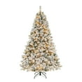 thumbnail image 2 of Abble Premium Pre-Lit LED Snow Flocked Artificial Christmas Tree, 2 of 8