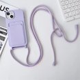thumbnail image 3 of Funda de teléfono con correa de cordón cruzado, carcasa de silicona líquida para iPhone 15, 14, 13, 12, 11 Pro Max, SE, X, XR, XS Max, 7, 8 Plus, 3 of 5