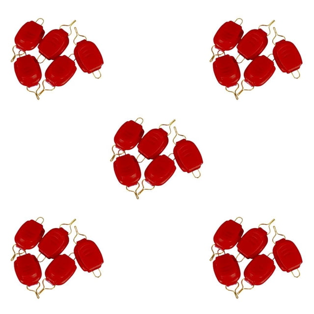Soportes para sedal de pesca Soidarity paquete de 30 carrete de lanzamiento de cebo color Rojo 5 piezas