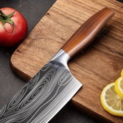 WXCOO 1pc,Kitchen Knife Stainless Steel 8 Inch Forged Kitchen Knife Sharp Bone Chopping Knife Damascus Pattern Meat Fish Slicing Knife Butcher Knife Cooking Tools