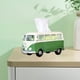 thumbnail image 5 of Retro Bus Tissue Box Cover Decoración Extraíble Dispensador de papel Servilleta Caja de almacenamiento Soporte de pañuelos para baño Oficina Hotel Ktv verde Soledad sostenedor del tejido, 5 of 8
