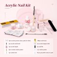 thumbnail image 6 of Saviland Acrylic Nail Kit - 3 Colors Clear/Pink/White Acrylic Powder and Liquid Set with Monomer Acrylic Liquid, Acrylic Nail Brush and Nail Forms with Everything, 6 of 9