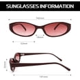 thumbnail image 3 of Retro Oval Sunglasses for Women 2026 90s Small Chic Cat Eye Sun Glasses Sunnies Lightweight Shades, 3 of 9