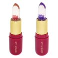 thumbnail image 1 of Winky Lux Flower Balm Lápiz labial que cambia de color con pH y bálsamo labial teñido Vegano y libre de crueldad Hidratante y regordete Rosa transparente Flor rosa y morada con aroma a vainilla, 1 of 5