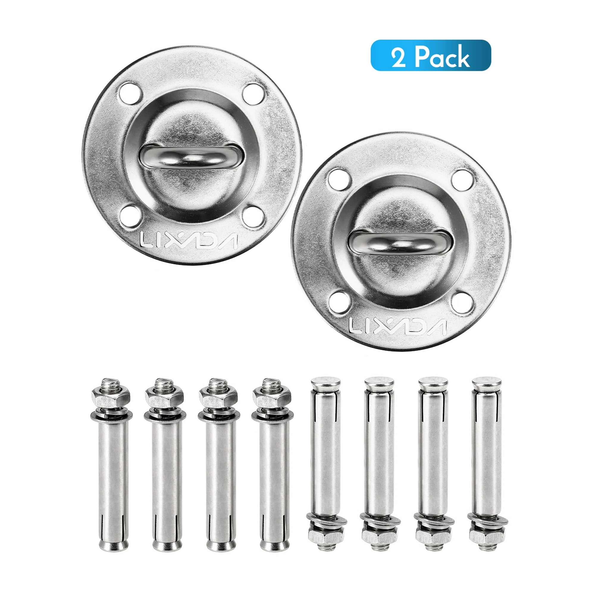 Lixada Ceiling Anchor Wall Mount Bracket X Mounts Anchor For Suspension Straps Olympic Rings Body Weight Strength Training Systems Yoga Swings