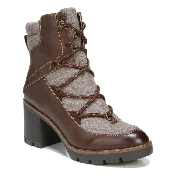 Naturalizer Womens Madie Faux Leather Platform Ankle Boots