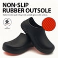thumbnail image 3 of Professional Non-Slip Work Shoes for Men Women - Waterproof & Oil-Resistant Chef Clogs with Massage Insole, Slip-On Nursing Kitchen Footwear for Hospital, Restaurant & Garden, 3 of 6