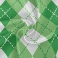 thumbnail image 2 of SKYSONIC Green White Plaid Tablecloth Round Tablecloths Polyester Tablecover Cloths Washable Tabletop Runner Kitchen Party Picnic Dining Home Decor 60inch, 2 of 7