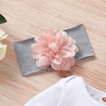 thumbnail image 5 of JANDEL Baby Girl Clothing Newborn Kids Baby Girls Outfits Clothes Romper Bodysuit+Flower Printed Pants+Headband+Hat Set, Children Clothes, 5 of 12